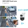 Imou IPC-PS70FP-6M0 IP Dual Κάμερα Παρακολούθησης 3+3MP Αδιάβροχη με Μικρόφωνο και Φακό 3.6mm