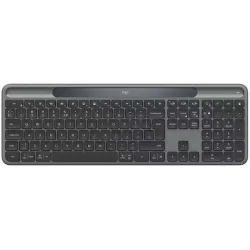 Logitech Signature Slim Solar+ K980 Ασύρματο Bluetooth Πληκτρολόγιο Αγγλικό US Συμβατό με Mac