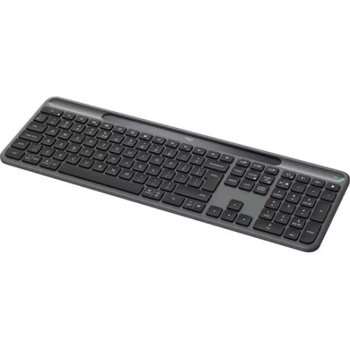 Logitech Signature Slim Solar+ K980 Ασύρματο Bluetooth Πληκτρολόγιο Αγγλικό US Συμβατό με Mac