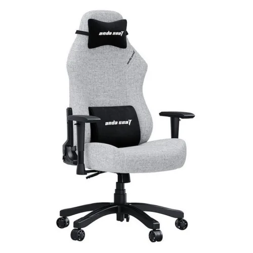 Anda Seat Luna Large Υφασμάτινη Καρέκλα Gaming με Ρυθμιζόμενα Μπράτσα Γκρι