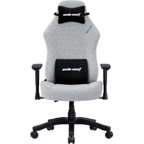 Anda Seat Luna Large Υφασμάτινη Καρέκλα Gaming με Ρυθμιζόμενα Μπράτσα Γκρι