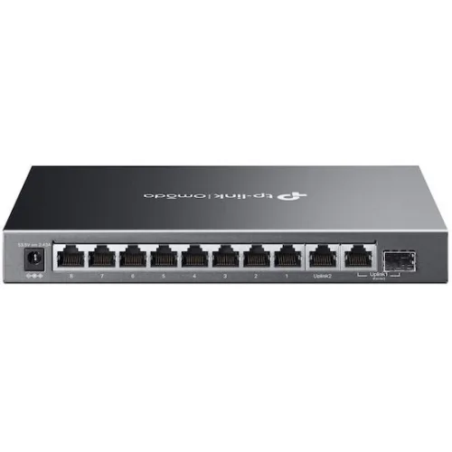TP-LINK Omada ES210GMP v1 Managed L2 PoE+ Switch με 8 Θύρες Gigabit (1Gbps) Ethernet και 1 SFP Θύρα