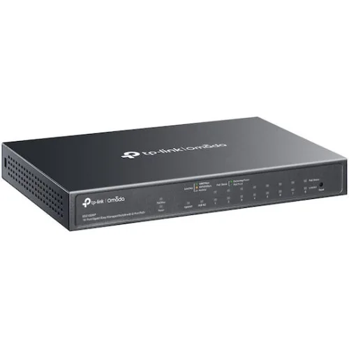 TP-LINK Omada ES210GMP v1 Managed L2 PoE+ Switch με 8 Θύρες Gigabit (1Gbps) Ethernet και 1 SFP Θύρα