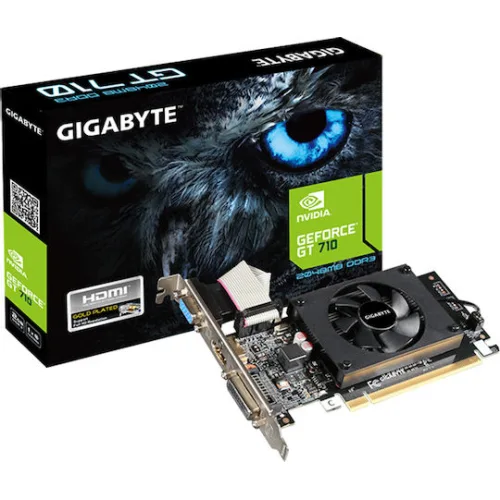 Gigabyte GeForce GT 710 rev. 2.0 2GB GDDR3 Κάρτα ΓραφικώνΚωδικός: GV-N710D3-2GL