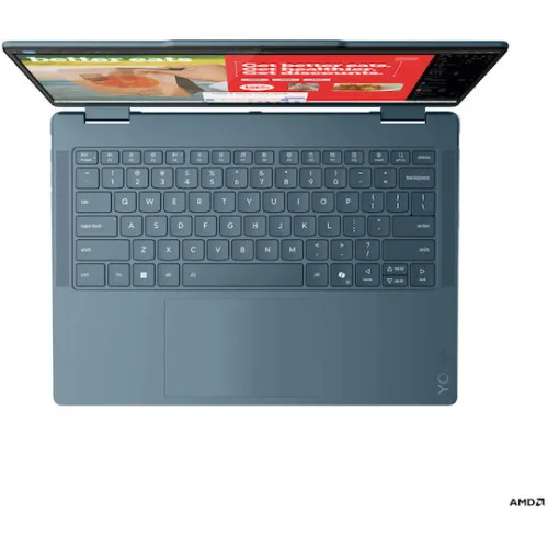 Lenovo Yoga 7 2-in-1 14AKP10 14" OLED 120Hz (Ryzen AI 300 Series-7 350/32GB/1TB SSD/W11 Home) Tidal Teal (GR Keyboard)