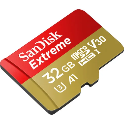 Sandisk Extreme microSDHC 32GB U3 V30 A1 UHS-I 100MB/s με αντάπτορα