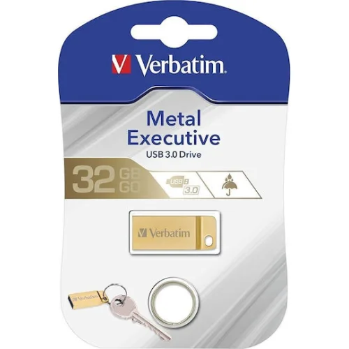 Verbatim Metal Executive 32GB USB 3.0 Stick Χρυσό