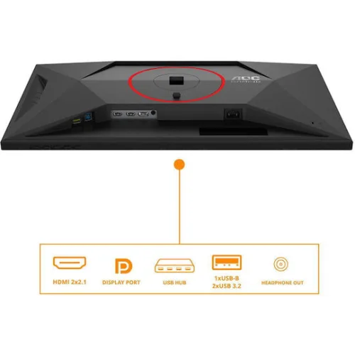 AOC Q27G4SRU HDR Gaming Monitor 27" QHD 2560x1440 320Hz με Χρόνο Απόκρισης 1ms GTG