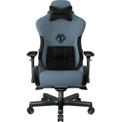 ANDA SEAT Gaming Chair T-PRO II Light Blue/ Black FABRIC with Alcantara Stripes