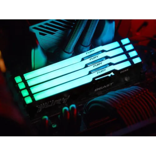 Kingston Fury Beast RGB DDR5 με Module 1x32GB και Ταχύτητα 5200 για DesktopΚωδικός: KF552C40BBA-32