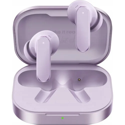 Realme Buds Air8 Bluetooth Handsfree Ακουστικά με Αντοχή στον Ιδρώτα και Θήκη Φόρτισης Μωβ