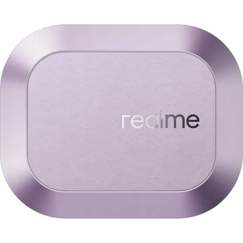 Realme Buds Air8 Bluetooth Handsfree Ακουστικά με Αντοχή στον Ιδρώτα και Θήκη Φόρτισης Μωβ