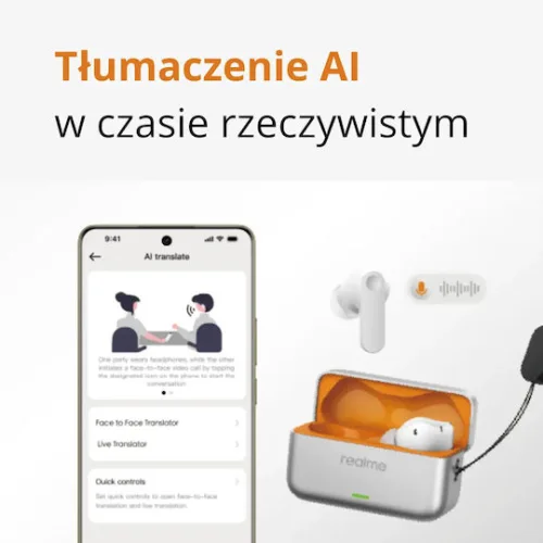 Realme Buds T500 Pro Bluetooth Handsfree Ακουστικά με Αντοχή στον Ιδρώτα και Θήκη Φόρτισης Μαύρα