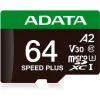 Adata microSDXC 64GB U3 V30 A2 UHS-I 100MB/s με αντάπτορα