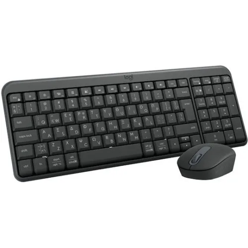 Logitech MK250 Compact Ασύρματο Bluetooth Σετ Πληκτρολόγιο & Ποντίκι Ελληνικό