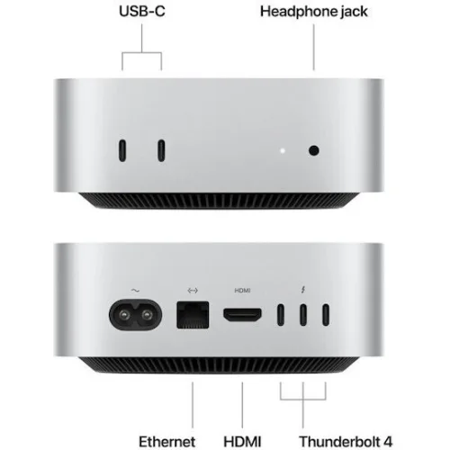 Apple Mac Mini (2024) (M4 10-core/16GB/512GB SSD/MacOS) 10-Core GPU