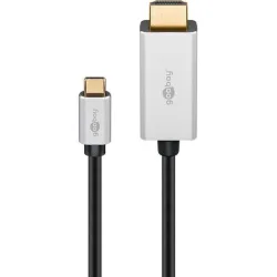 GOOBAY καλώδιο USB-C σε HDMI 60174, HDR, 8K, 4K/120Hz, 2m, μαύρο