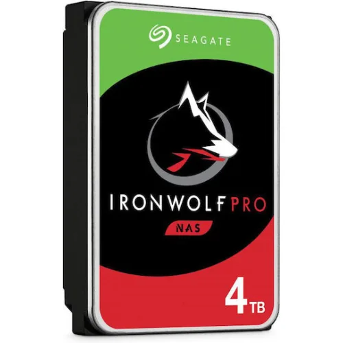 Seagate Ironwolf Pro 4TB HDD Σκληρός Δίσκος 3.5" SATA III 7200rpm με 256MB Cache για NAS ST4000NT001