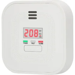 Alecto Carbon Monoxide Detector Model Coa4010 85db Alarm Lcd Display White