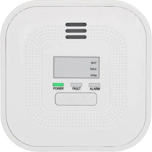 Alecto Carbon Monoxide Detector Model Coa4010 85db Alarm Lcd Display White