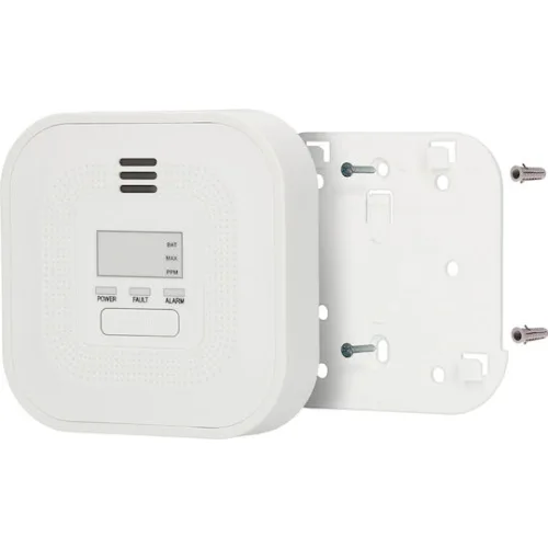 Alecto Carbon Monoxide Detector Model Coa4010 85db Alarm Lcd Display White