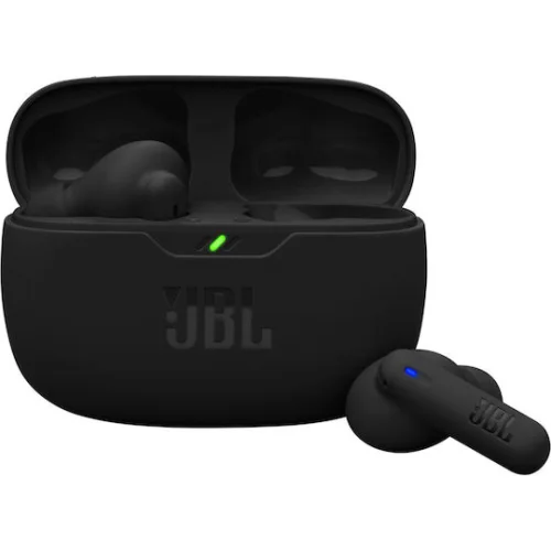 JBL Wave Beam 2 In-ear Bluetooth Handsfree Ακουστικά με Αντοχή στον Ιδρώτα και Θήκη Φόρτισης Μαύρα