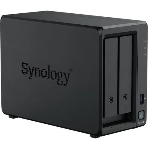 Synology DiskStation NAS Tower με 2 θέσεις για HDD/M.2/SSD και 2 θύρες Ethernet