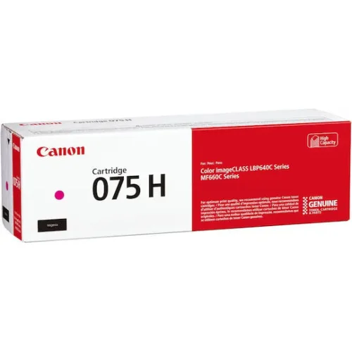 Canon 075 H Γνήσιο Toner Laser Εκτυπωτή Ματζέντα 2500 Σελίδων 6367C002