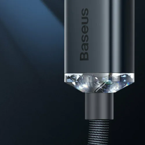 Baseus Crystal Shine Braided USB to Lightning Cable Μπλε 2m (CAJY000103)