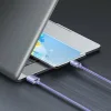 Baseus Crystal Shine Braided USB 2.0 Cable USB-C male - USB-A 100W PD Μωβ 1.2m CAJY000405