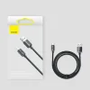 Baseus Crystal Shine Braided USB 2.0 Cable USB-C male - USB-A 100W PD Μωβ 1.2m CAJY000405