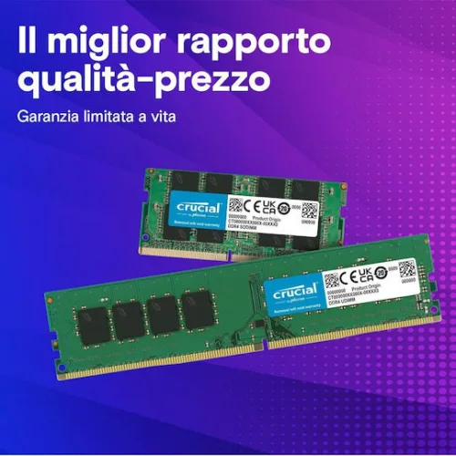 Crucial DDR4 32GB RAM με 2x16GB Modules και Ταχύτητα 3200 για LaptopΚωδικός: CT2K16G4SFRA32A