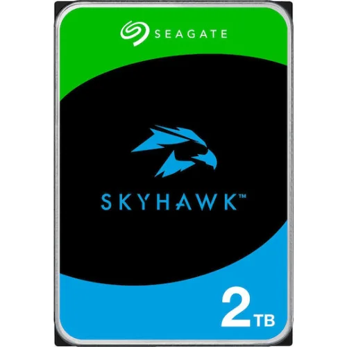 Seagate SkyHawk +Rescue 2TB HDD Σκληρός Δίσκος 3.5" SATA III με 256MB Cache για Desktop / Καταγραφικό ST2000VX017
