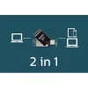 Philips 2in1 Usbc Stick 128GB USB 3.1 Stick με σύνδεση USB-C Μαύρο