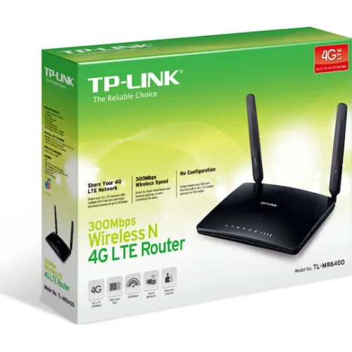 TP-LINK TL-MR6400 v1 Ασύρματο 4G Router Wi‑Fi 4 με 4 Θύρες