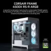 Corsair Frame 4500X RS-R ARGB Gaming Midi Tower Κουτί Υπολογιστή με Πλαϊνό Παράθυρο Λευκό