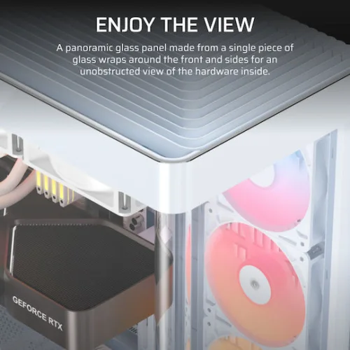 Corsair Frame 4500X RS-R ARGB Gaming Midi Tower Κουτί Υπολογιστή με Πλαϊνό Παράθυρο Λευκό