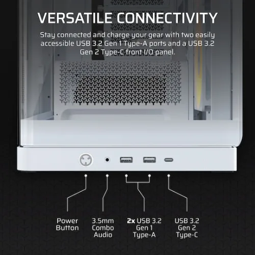 Corsair Frame 4500X RS-R ARGB Gaming Midi Tower Κουτί Υπολογιστή με Πλαϊνό Παράθυρο Λευκό