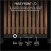 Corsair FRAME 4000D WOOD RS Gaming Midi Tower Κουτί Υπολογιστή με Πλαϊνό Παράθυρο Black/Walnut