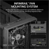 Corsair FRAME 4000D WOOD RS Gaming Midi Tower Κουτί Υπολογιστή με Πλαϊνό Παράθυρο Black/Walnut