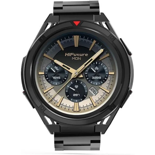 HiFuture Active Αδιάβροχο Smartwatch με Παλμογράφο (Μαύρο)