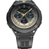 HiFuture Active Aluminium Αδιάβροχο Smartwatch με Παλμογράφο (Black Yellow)