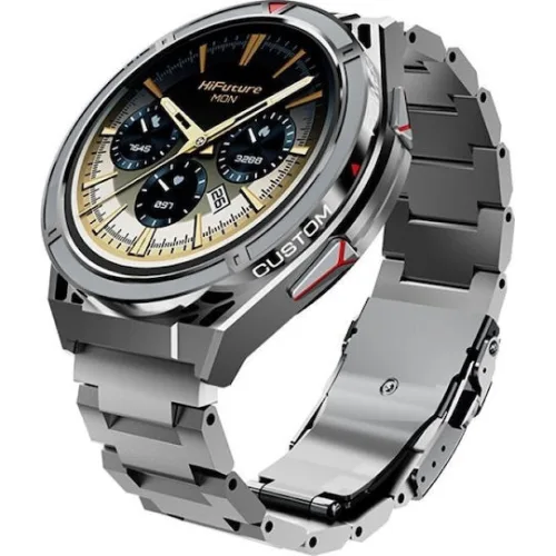 HiFuture Active Αδιάβροχο Smartwatch με Παλμογράφο (Ασημί)
