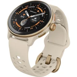 HiFuture Vela Stainless Steel 47mm Smartwatch με Παλμογράφο (Μπεζ)