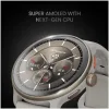 HiFuture Vela Stainless Steel 47mm Smartwatch με Παλμογράφο (Μπεζ)