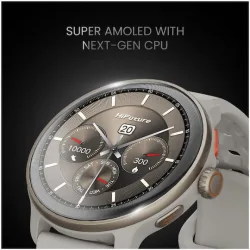 HiFuture Vela Stainless Steel 47mm Smartwatch με Παλμογράφο (Μπεζ)