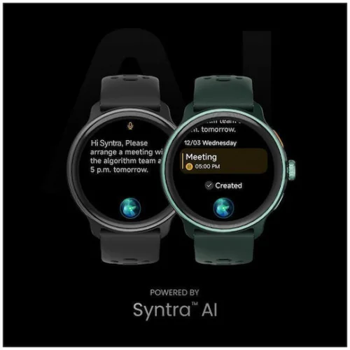 HiFuture Vela Stainless Steel 47mm Smartwatch με Παλμογράφο (Μπεζ)