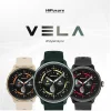 HiFuture Vela Stainless Steel 47mm Smartwatch με Παλμογράφο (Μπεζ)