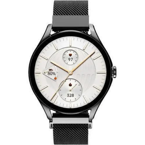 HiFuture Aura 2 Smartwatch με Παλμογράφο (Μαύρο)