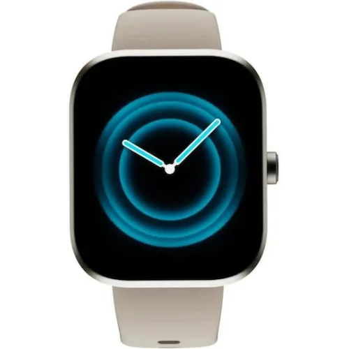 HiFuture Lume Pro Aluminium 46mm Αδιάβροχο Smartwatch με Παλμογράφο (Μπεζ)